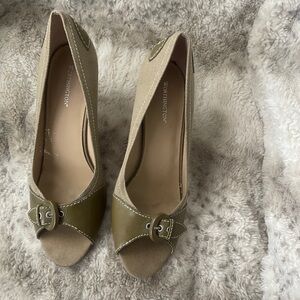 Worthington open toe heels. 10M.
